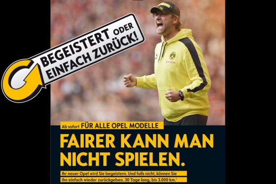 Opel-Werbung mit Jürgen Klopp