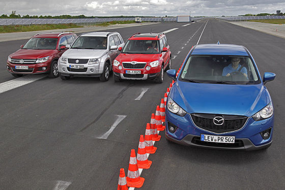 Mazda CX-5 Skoda Yeti Suzuki Grand Vitara VW Tiguan