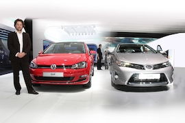 Vergleich Golf VII mit Toyota Auris