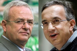 Martin Winterkorn (li.) und Sergio Marchionne (Montage)
