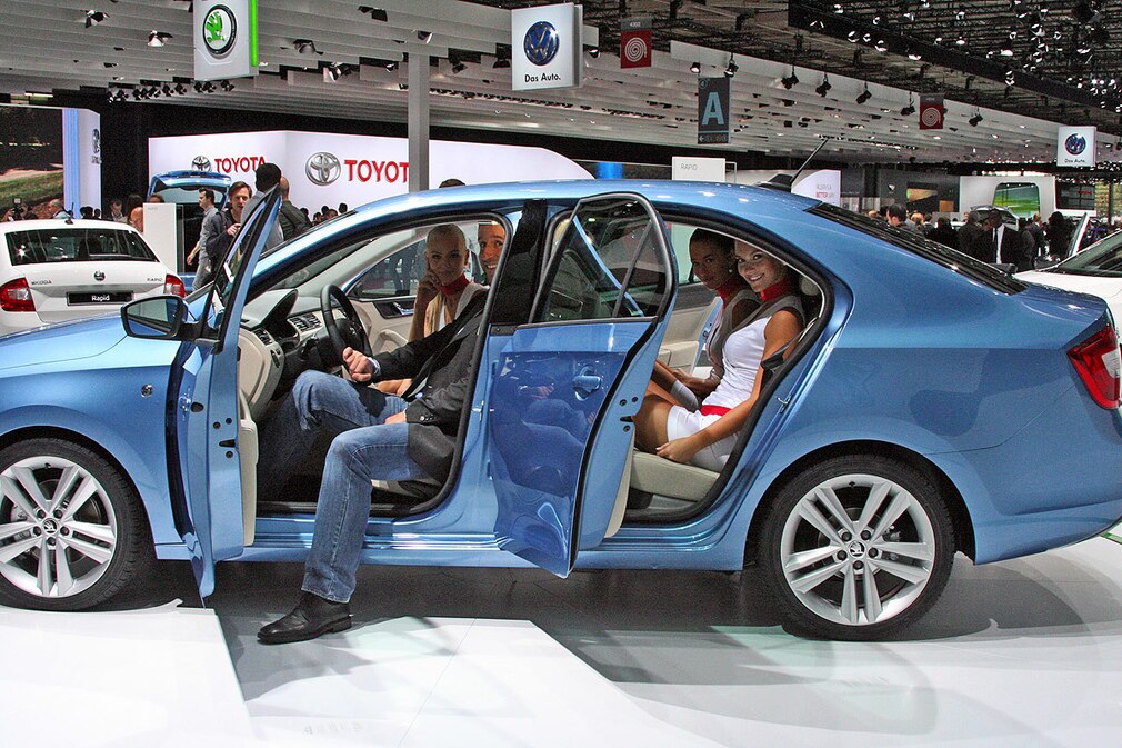 Skoda Rapid: Sitzprobe