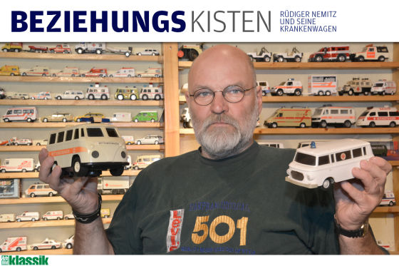 Rüdiger Nemitz besitzt 1175 Rettungswagen im Kleinformat