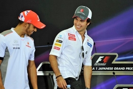 Sergio Perez, Lewis Hamilton