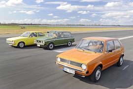 DAF 66 Variomatic Opel Kadett C City VW GOLF I