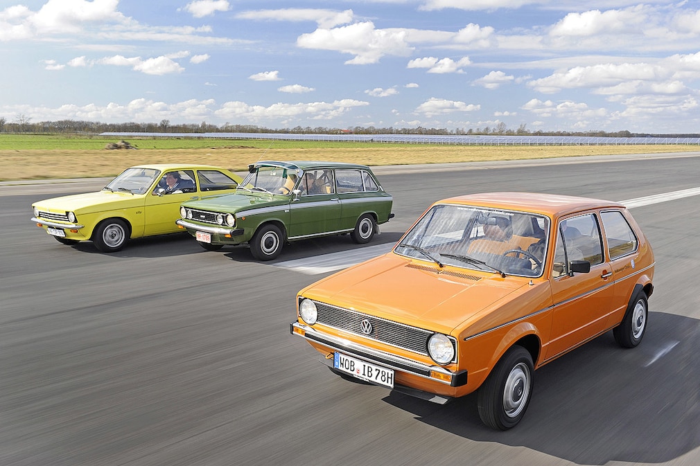 DAF 66 Variomatic Opel Kadett C City VW GOLF I