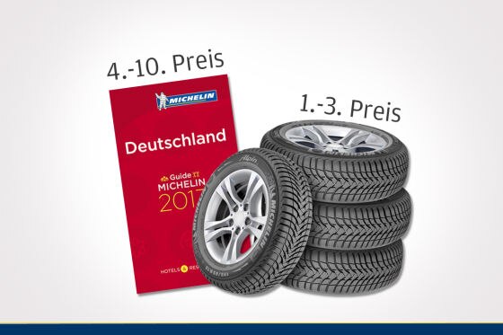 Gewinnen Sie ein Satz Michelin Winterreifen