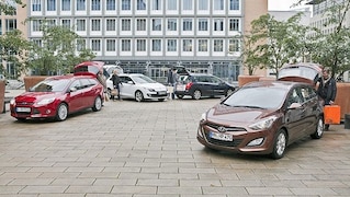 Vier kompakte Diesel-Kombis