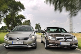 Mercedes C-Klasse VW Passat