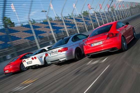 Corvette GS TT RS plus Porsche 911 Carrera S BMW M3 Coupé