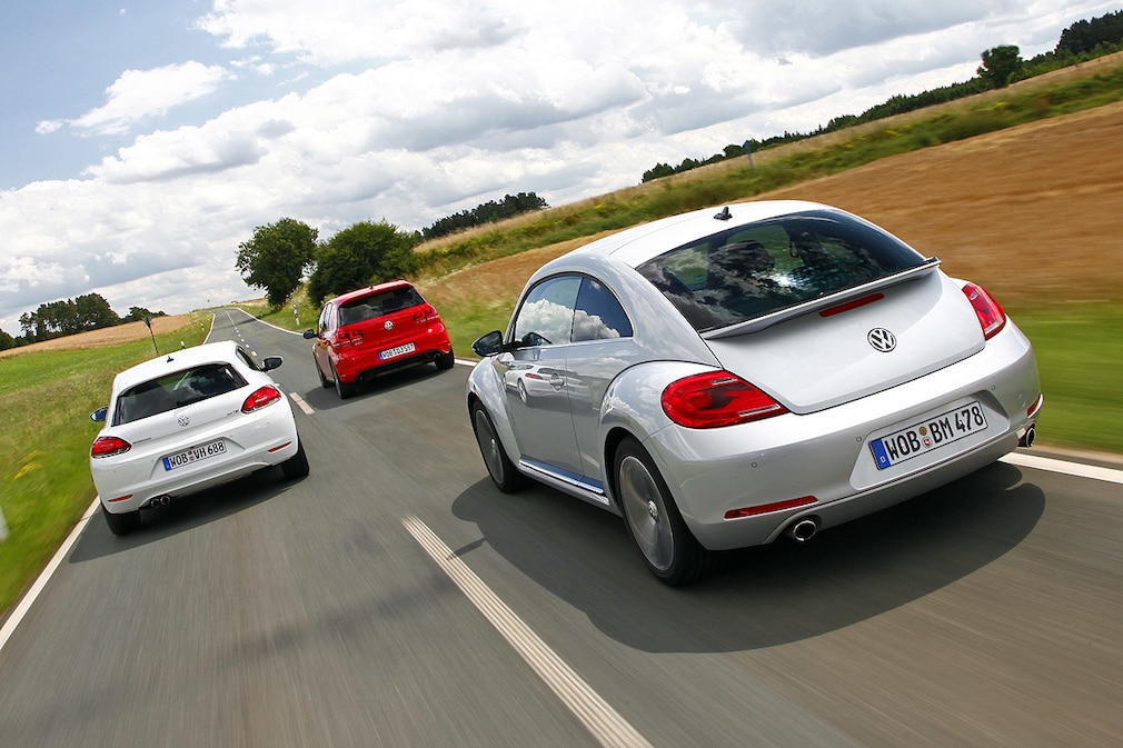 VW Scirocco 2.0 TSI DSG VW Golf GTI DSG VW Beetle 2.0 TSI DSG