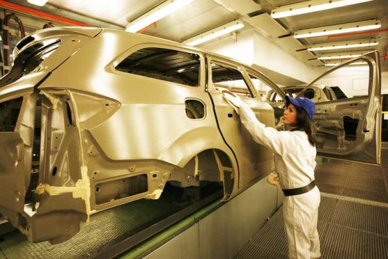 Ford Mondeo-Produktion im Werk Genk