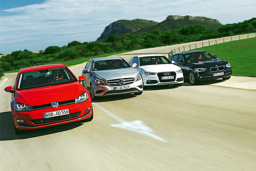 Audi A3 BMW 1er Mercedes A-Klasse VW Golf