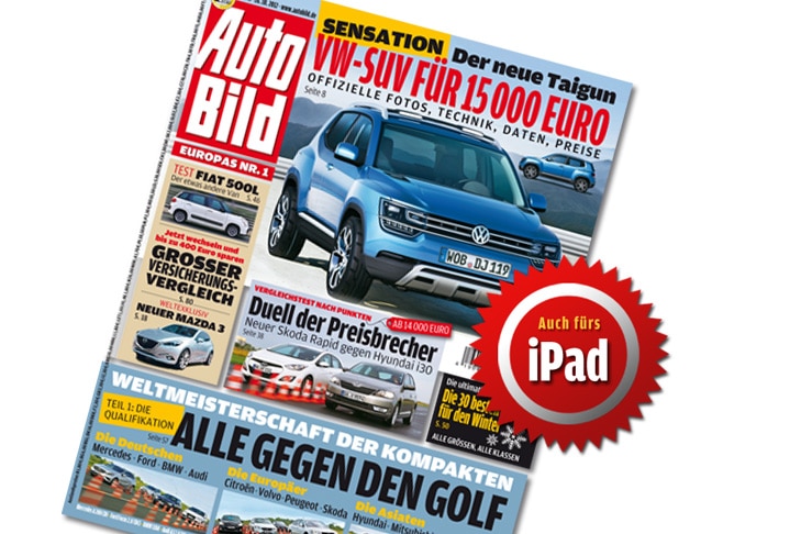 Titel  Auto Bild 43-2012  mit iPad