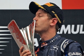 Sebastian Vettel beim GP in Indien 2012