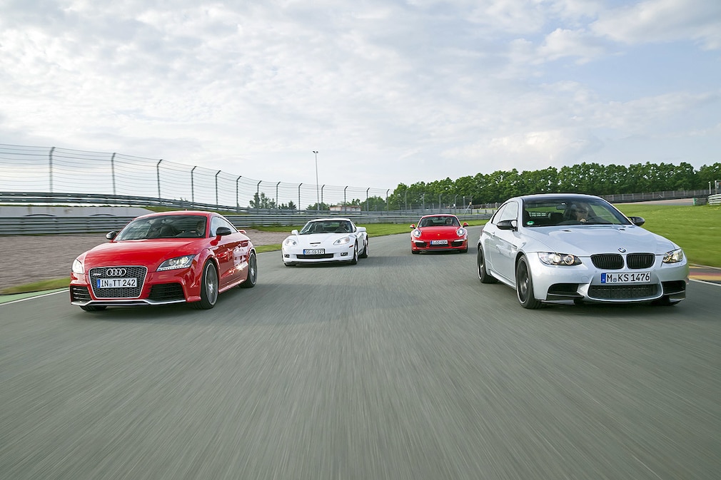 Corvette GS TT RS plus Porsche 911 Carrera S BMW M3 Coupé