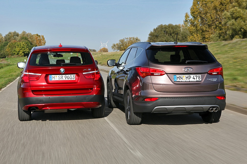 BMW X3, Hyundai Santa Fe