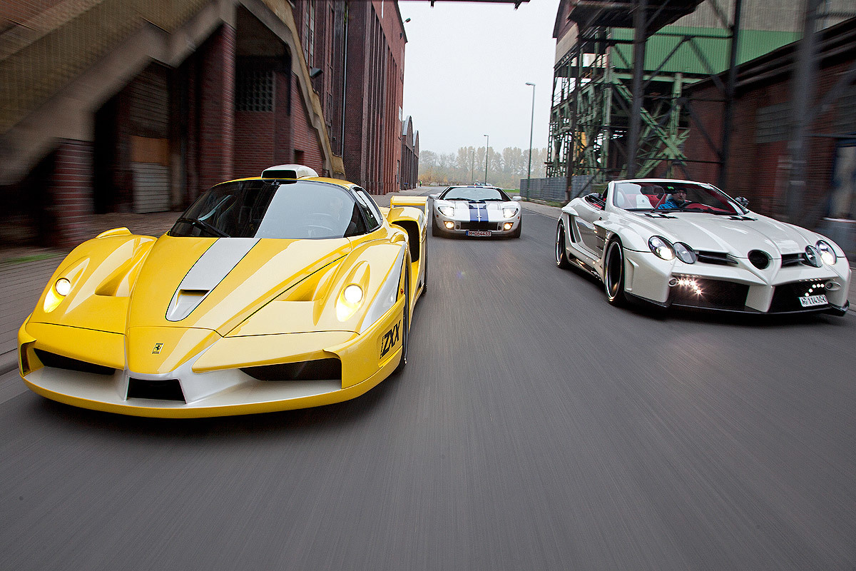 Edo Enzo ZXX/ Geiger GT HP 790/FAB SLR Roadster Desire: Vergleich