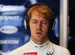 Volle Konzentration: Sebastian Vettel steht vor seinem dritten WM-Titel