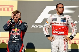 Sebastian Vettel, Lewis Hamilton