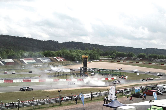 Donut-Drift-Wettbewerb auf dem Nürburgring