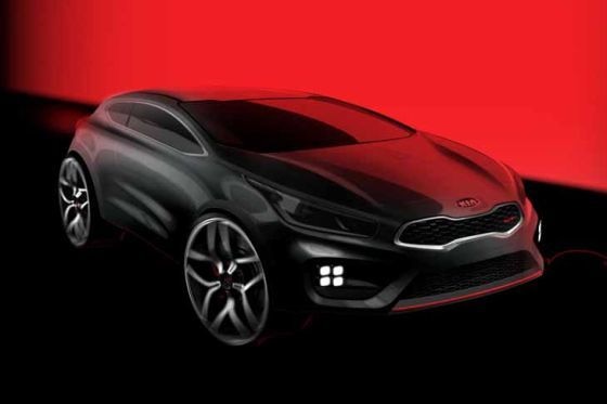 Kia pro_cee'd GT: Erste Skizze