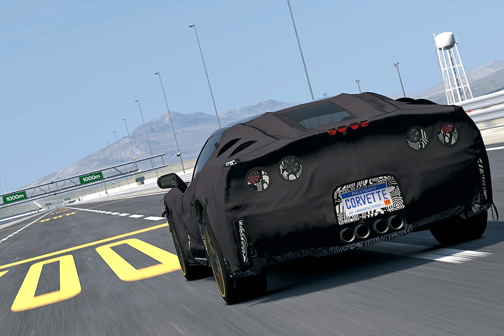 Computerspiel Corvette C7 Prototype Test