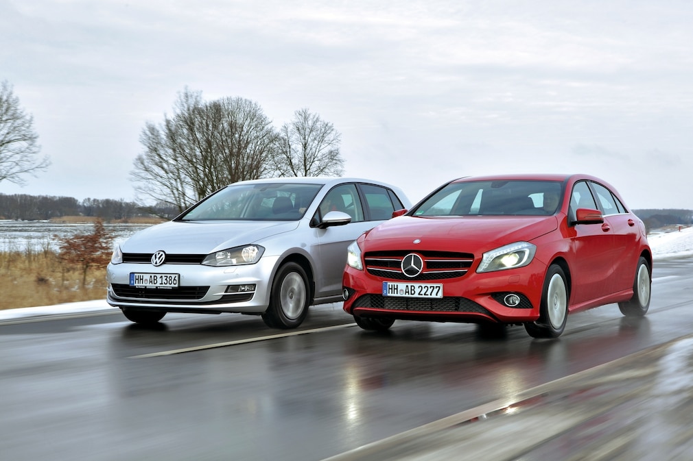 Mercedes A-Klasse W176 und Golf 7 Dauertest