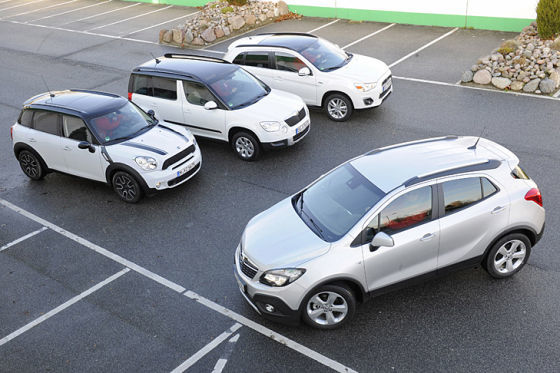 Mitsubishi ASX Mini Countryman Opel Mokka Skoda Yeti
