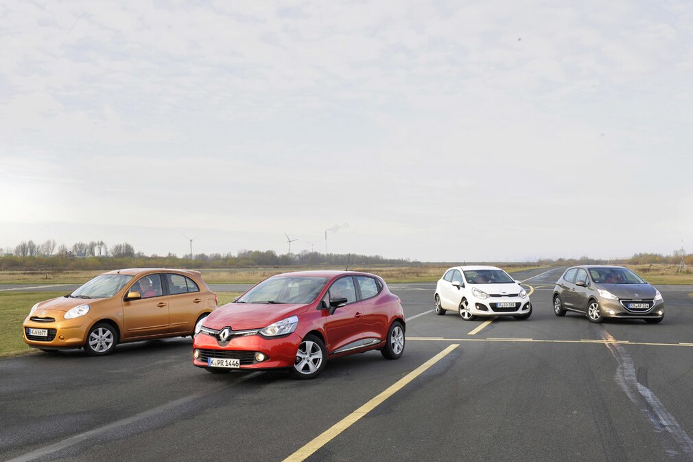 Kia Rio Nissan Micra Peugeot 208 Renault Clio