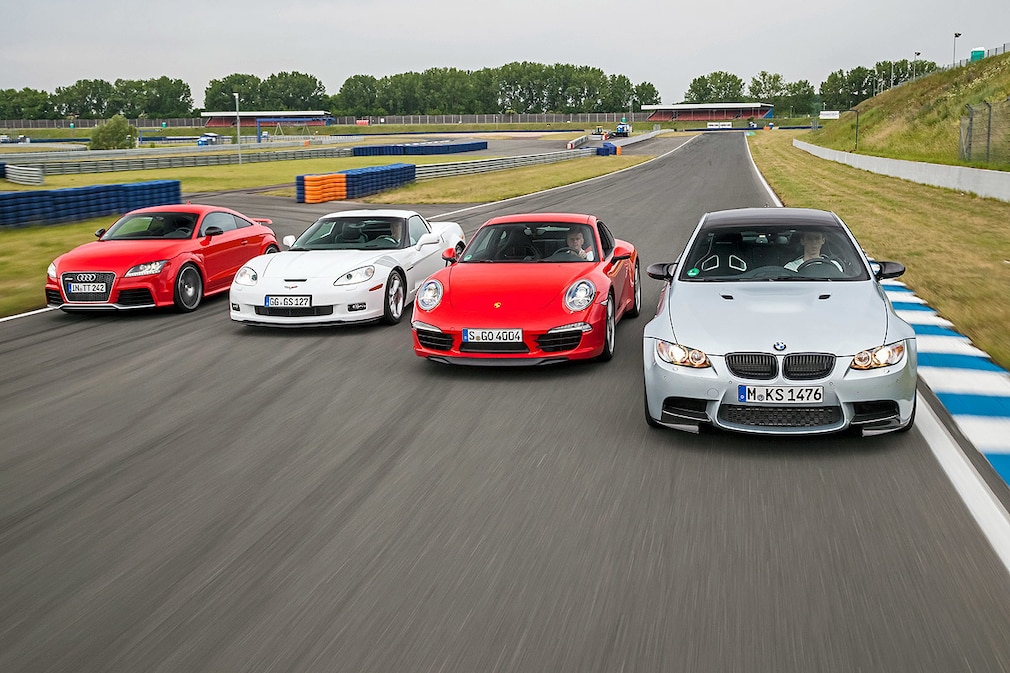 Corvette GS TT RS plus Porsche 911 Carrera S BMW M3 Coupé
