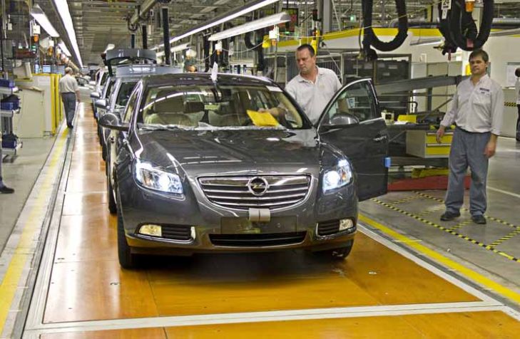 Opel Werk Rüsselsheim Insignia-Produktion