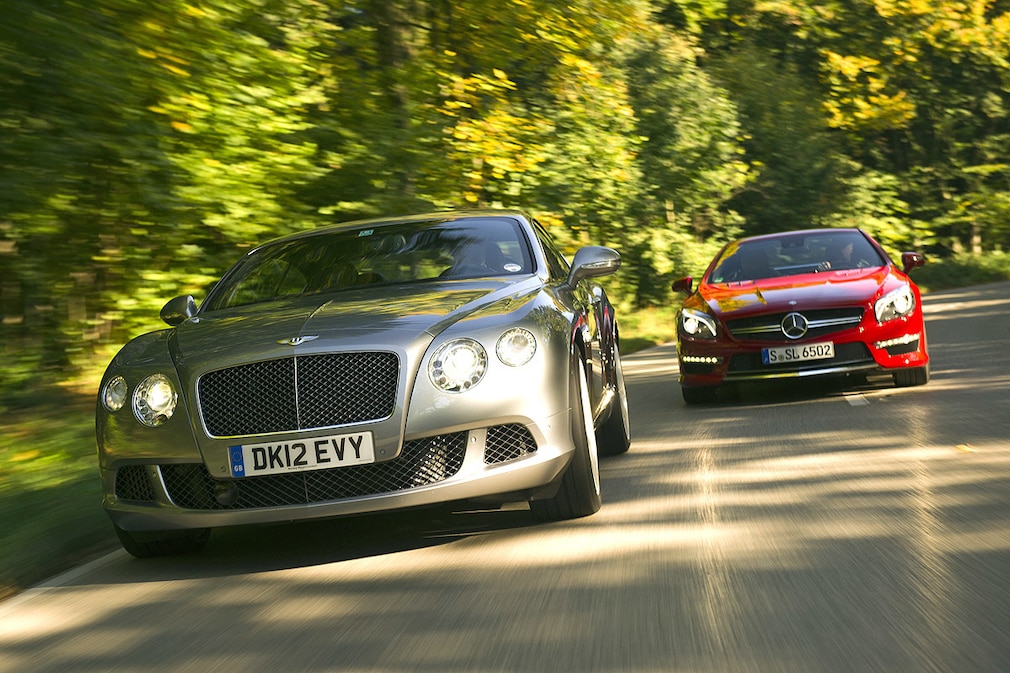 Bentley Continental GT Speed Mercedes SL 65 AMG