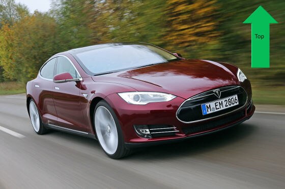 Top: Tesla Model S