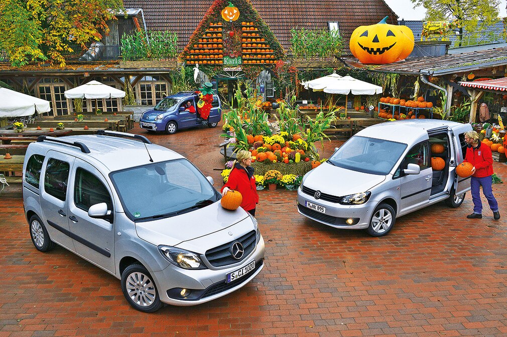 Mercedes Citan 109 CDI BE Kombi, Renault Kangoo Energy dCi 90, VW Caddy 1.6 TDI BMT Mercedes Citan 109 CDI BE Kombi, Renault Kangoo Energy dCi 90, VW Caddy 1.6 TDI BMT