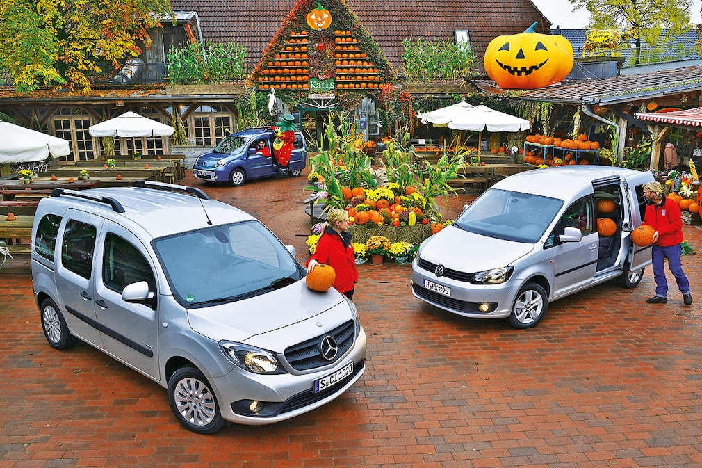 Mercedes Citan 109 CDI BE Kombi, Renault Kangoo Energy dCi 90, VW Caddy 1.6 TDI BMT