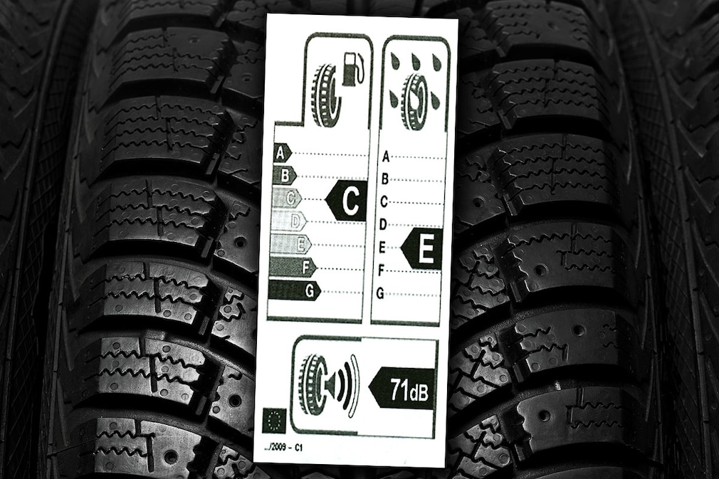 Gefälschtes Reifenlabel aus China