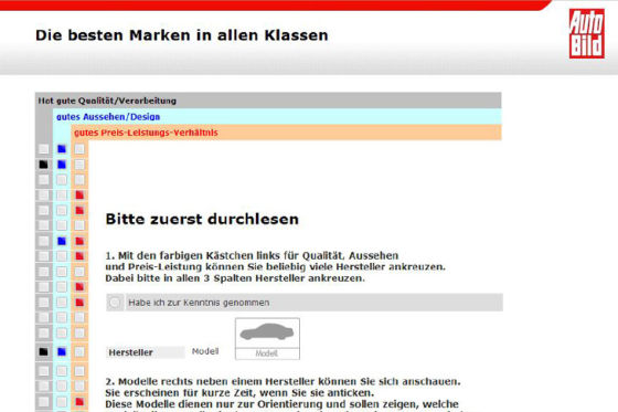 Fragebogen im Internet