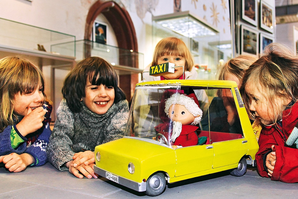 Sandmännchen im Taxi
