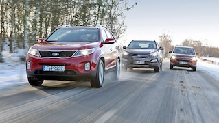 Asiaten im Voll-SUV