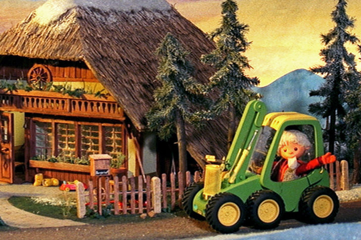 Sandmännchen im Traktor