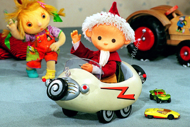 Sandmännchen im verrückten Auto Kidrunner