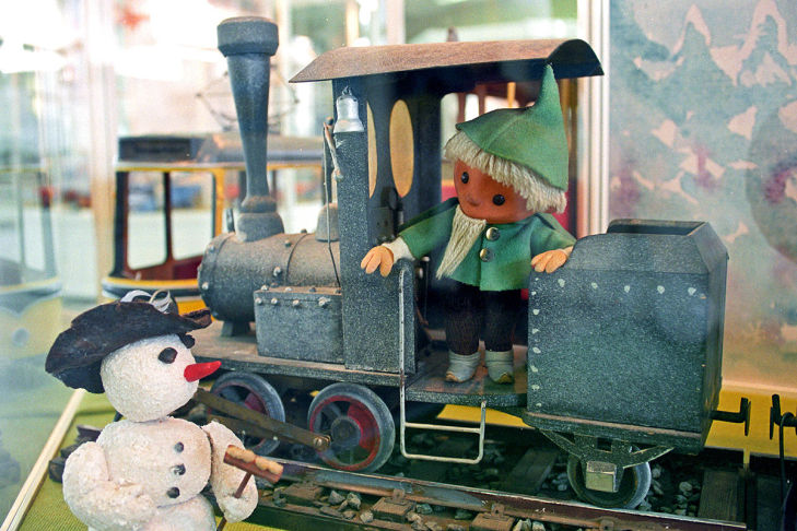Sandmännchen in der Eisenbahn