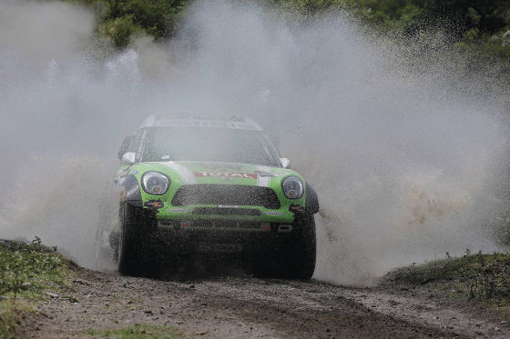 Stéphane Peterhansel im Mini All4 Racing auf der 9. Etappe