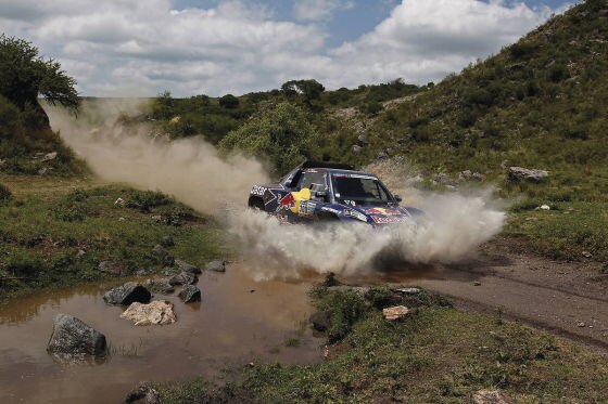 Al-Attiyah im SMG-Buggy auf der 9. Etappe