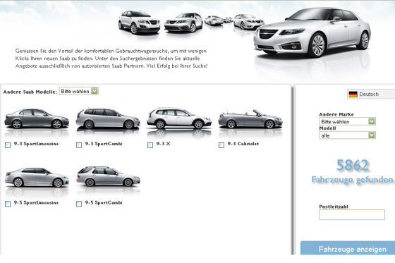 Saab Gebrauchtwagenbörse