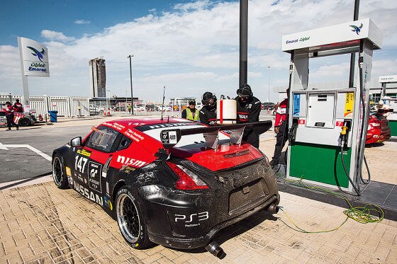 In Dubai wurde an gewöhnlichen Zapfsäulen getankt