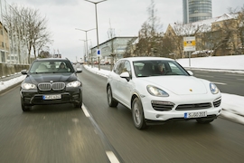 BMW X5 M50d Porsche Cayenne S Diesel