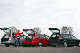 Ford Mondeo Turnier, Mazda6 Sport Kombi, Opel Vectra Caravan