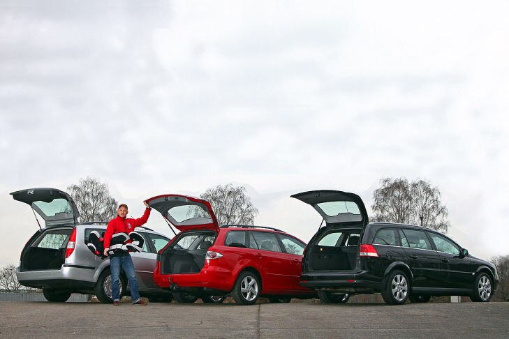 Ford Mondeo Turnier, Mazda6 Sport Kombi, Opel Vectra Caravan
