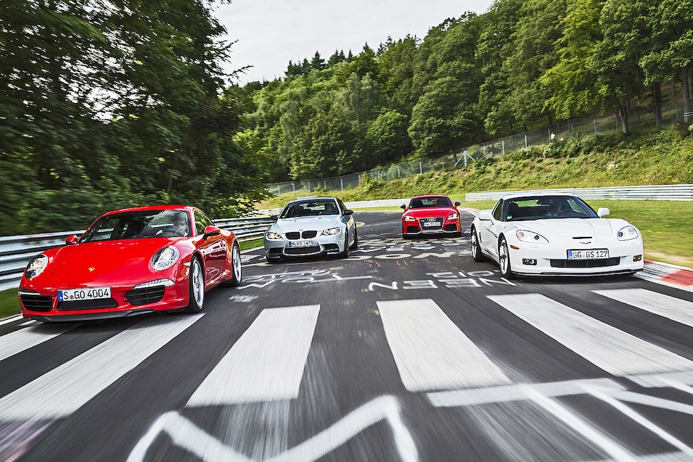 Corvette GS TT RS plus Porsche 911 Carrera S BMW M3 Coupé